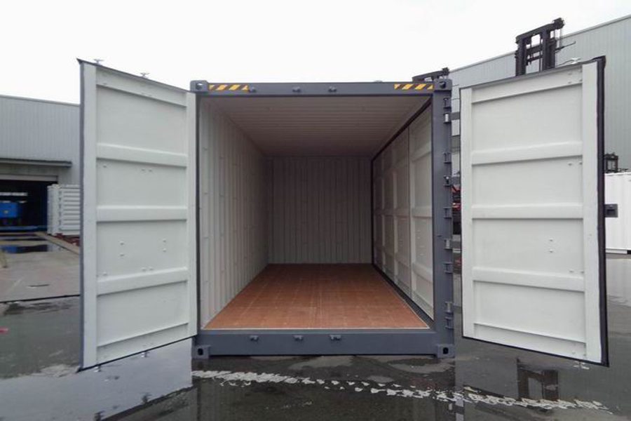 CONTENEDOR 20 PIES CUBO ALTO LADO ABIERTO