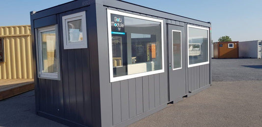 BATIMODULE 20 Pies Oficina semividriada (4 caras)