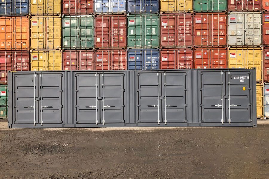 CONTENEDOR DE 40 PIES CUBO ALTO CON PUERTAS LATERALES