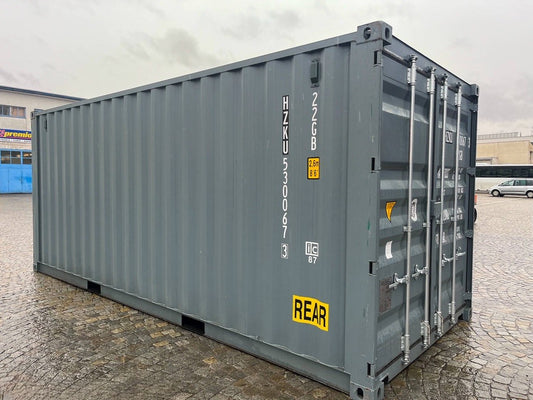 Contenedor de envío de 20 pies: modificación para dos almacenes de 10 pies (HZKU 530 067-3)