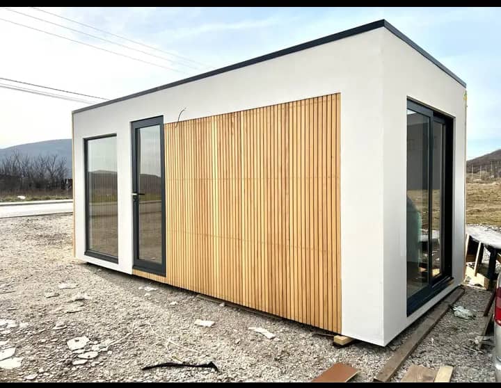 Contenedor de oficina de bungalow de 20 pies
