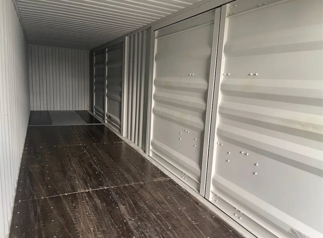 Contenedor marítimo High Cube de 40 pies con 4 puertas laterales