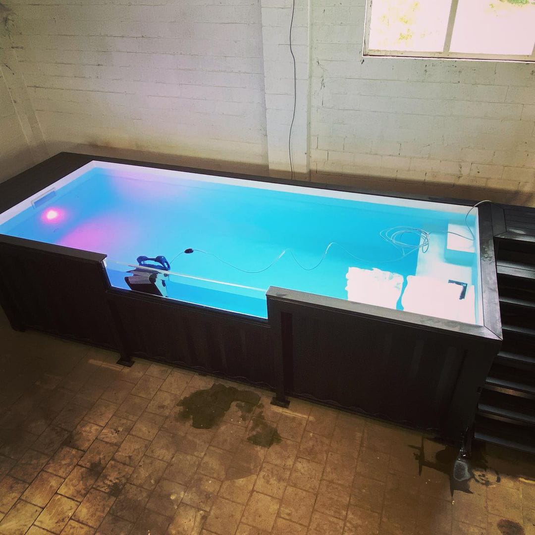 contenedor de piscina de 20 pies
