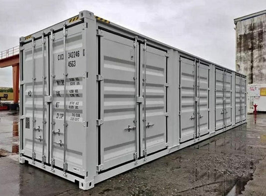 Contenedor 40 pies HC 12m blanco con abertura lateral (IVA INCLUIDO)