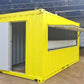 Contenedor de transporte de 20 pies transformado en cafetería/bar/snack bar