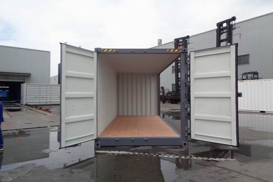 CONTENEDOR 20 PIES CUBO ALTO LADO ABIERTO