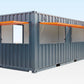 Contenedor marítimo transformado en cafetería/bar/snack