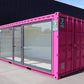 Contenedor de oficina rosa de 20 pies