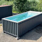 PISCINA CONTENEDOR 20 PIES JET DE NATACIÓN GRIS ANTRACITA