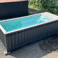 PISCINA CONTENEDOR 20 PIES JET DE NATACIÓN GRIS ANTRACITA